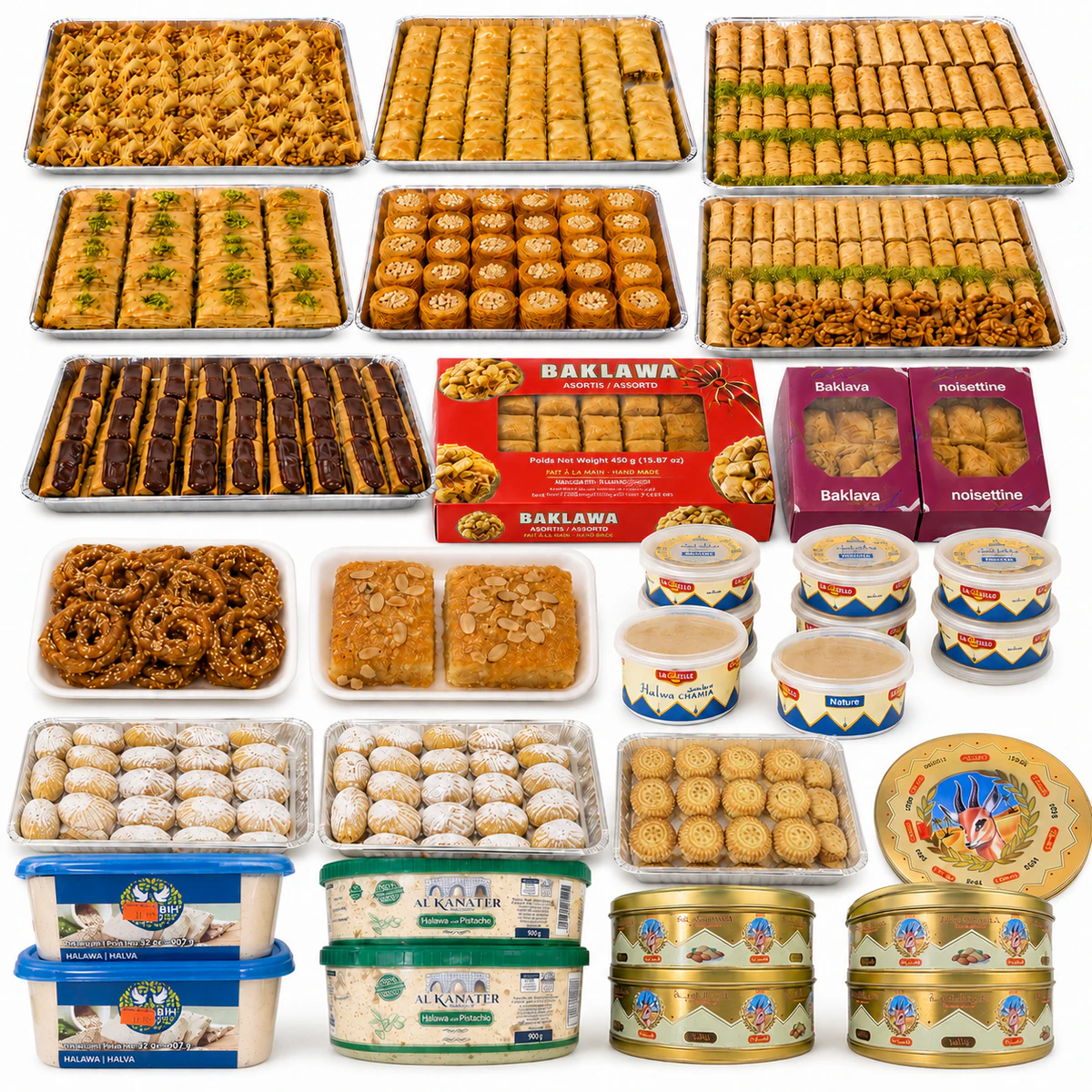 Baklawa, pâtisseries et confiseries
