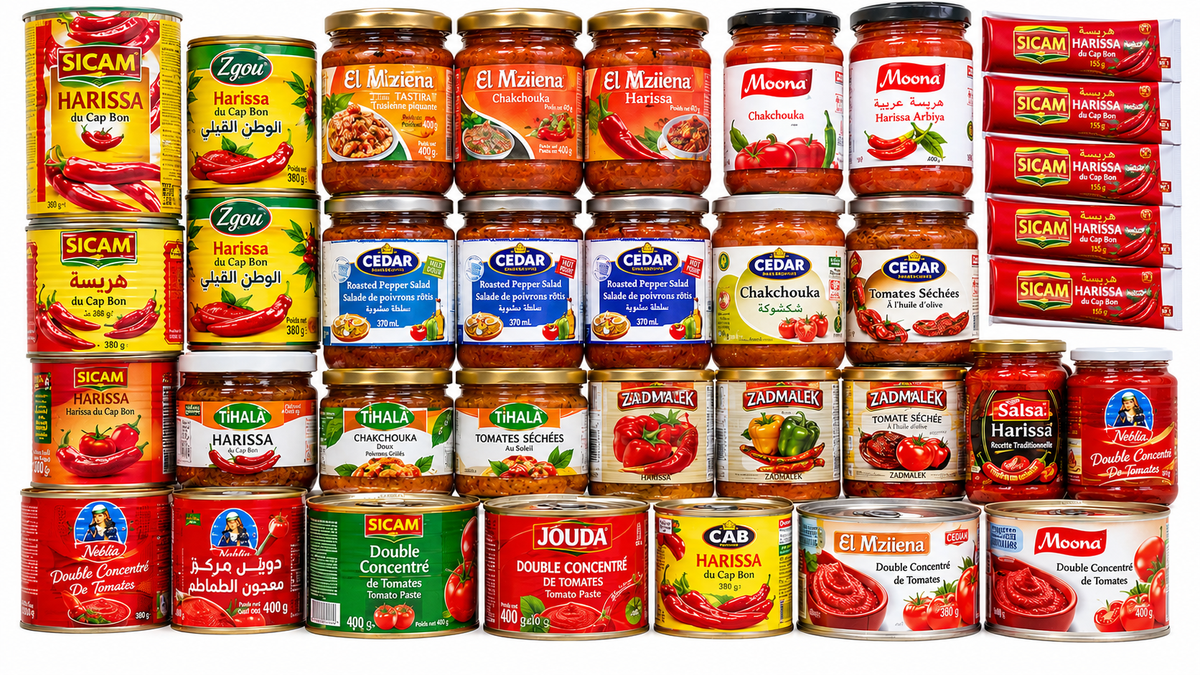 Harissa, tomates et chakchouka
