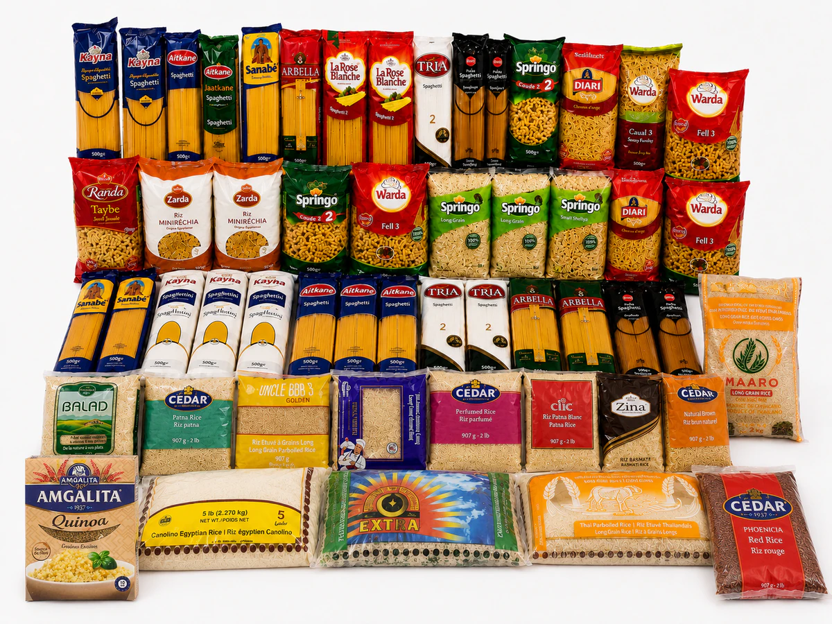 Pâtes, riz et vermicelles